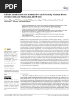 Edible Mushrooms for Sustainable and Healthy Human Food