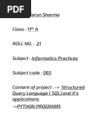 PYTHON AND SQL