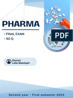 Pharmacology Final Exam