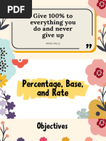 Base Rate and Percentage