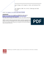 The Impact of Family Formation Change on cognitive, social, and emotional well-being of the next generation