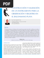 AEBM_CT 328_CONSTRUCCIÓN Y VALIDACIÓN DE UN INSTRUMENTO PARA LA OBSERVACIÓN Y REGISTRO EN EL BALONMANO PLAYA