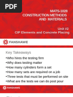 MATS-1028 - Class 4 - CIP and Concrete Placing