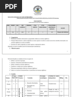 Plano Analiticode esrtuturas algebricas