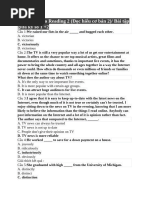 Đọc hiểu bài kiểm tra giữ kỳ 1 và 2