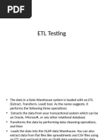 Intro to ETL