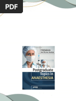 Postgraduate Topics in Anaesthesia First Edition. Edition Anil Kumar Asokan All Chapters Instant Download