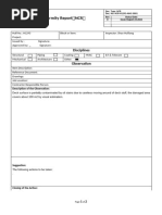 4- The NCR action and complete form