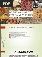 I am sharing 'HISTORY L-7 THE MAKING OF REGIONAL CULTURES' with you