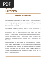 UNIT 4 E-BANKING  