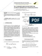 Análisis Del Comportamiento Dinámico de Controladores Pid en Diferentes Configuraciones