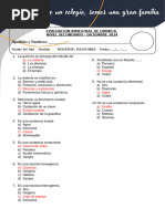 EXAMEN DE SUBSANACION DE QUIMICA