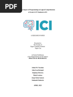 The Impact of Programming on Logical Comprehension of Grade 12 IT Students in ICI