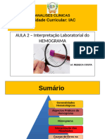 AULA 2 INTERPRETAÃ_Ã_O DO HEMOGRAMA