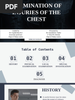 EXAMINATION OF chest injuries