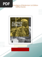 Full Download Alfred Doblin Paradigms of Modernism 1st Edition Steffan Davies PDF DOCX