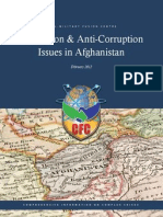 Corruption and Anti-Corruption Issues in Afghanistan