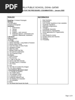 Grade X - Syllabus for Board  2024-25