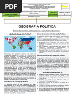 GUÍA SOCIALES -GEOGRAFÍA POLÍTICA