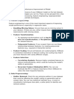 Performance Improvement of Model