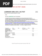 April 2021 Covid Test Results