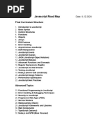 Javascript Final Topics