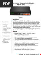 6-Ports 10-100Mbps Unmanaged PoE Switch(4-Ports PoE)(TXE064) [兼容模式]