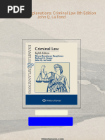 Get Examples & Explanations: Criminal Law 8th Edition John Q. La Fond PDF ebook with Full Chapters Now