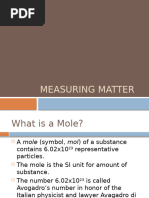 Measuring Matter