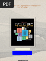 Buy ebook Psychology and the Legal System Ninth Edition Edith Greene cheap price