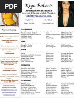 Kiya Roberts Resume