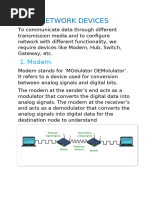 NETWORK DEVICES PPT MADE BY YAJAT