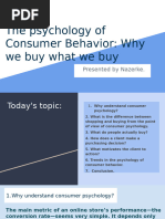 The Psychology of Consumer Behavior_ Why We Buy What We Buy