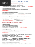 Romid_Self Management Skills Class 9 MCQ