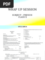 French Wrap Up Session