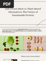 Lab-Grown Meat vs. Plant-Based Alternatives