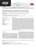 Optimizing Energy Efficiency Through Building Orientation and A Case Study in Pakistan