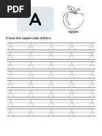 Black and White Letter a Tracing Worksheet (1)