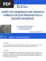 TEMA 4_ASPECTOS GENERALES DEL SERVICIO PUBLICO DE ELECTRICIDAD EN LA REGION APURIMAC