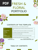 Fresh & Floral Portfolio by Slidesgo