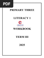 P3 TERM 3 Literacy 1 WORK BOOK