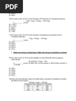 AP Chem Thermodynamics Multiple Choice 2009-05-13 5