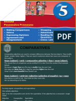 B1UNIT5 Comparatives.should.posssesive Pron