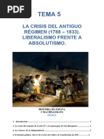 TEMA 5 - LA CRISIS DEL ANTIGUO RÉGIMEN (1788 – 1833). LIBERALISMO FRENTE A ABSOLUTISMO. (1)-1