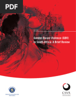 Gender Based Violence in South Africa - A Brief Review