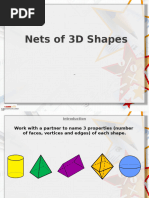 Nets of 3D Shapes