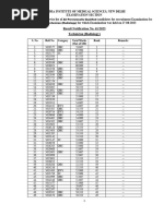 All qualified Merit List-Technician Radiology-NET