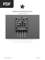 Adafruit AM2320 Temperature & Humidity I2C Sensor User Manual