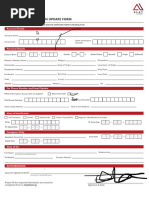 ALAT Account Customer Update Form