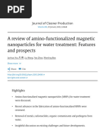 A Review of Amino-functionalized Magnetic Nanopar…